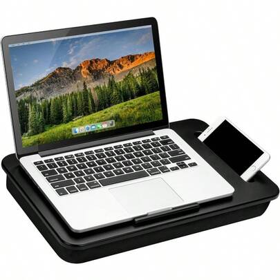 Sidekick Lap Desk With Device Ledge And Phone Holder Black Fits Up To 15.6 Inch Laptops Style No. 44218