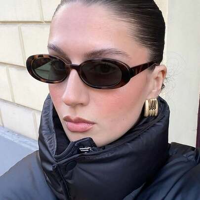 1 pieza Gafas de moda para mujer, minimalistas, casuales, compactas, ligeras y portátiles con estilo