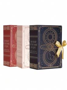 5pcs Creative Magic Book Shaped Gift Box, Wedding Candy Gift Box, Party Birthday Anniversary Candy & Chocolate Packaging Box, Suitable For Christmas Gifts - Multicolor - View 2
