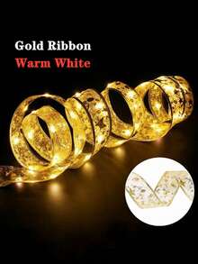 1 قطعة أضواء شريط إبداعية، ديكور شجرة عيد الميلاد بأسلوب INS الجديد الشائع، أضواء شريط ساتان، ديكور غرفة النوم، ديكور عيد، إضاءة ليلة عيد الميلاد الرومانسية، مناسب لمختلف المشاهد والأنماط، غرفة المعيشة، غرفة النوم، الحمام، ديكور المنزل، لوازم السفر، حفلات الزفاف، حفلات عيد الميلاد، هدية للرجال والأمهات والآباء والأصدقاء المقربين والمعلمين، رأس السنة، اكسسوارات، هدية ممتعة - متعدد الألوان - مشاهدة 6