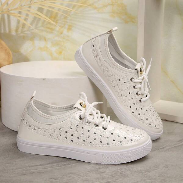 Women's Casual Lace-Up Flat Loafers