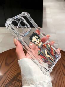 Estuche para teléfono  Style Icon Compatible con estuches para teléfonos   17  16 Pro Max  15 Pro Max  13 y  12 Hecho de material de TPU brinda protección contra golpes y caídas Un regalo perfecto para familiares, amigos y ocasiones especiales - transparente - Ver 1