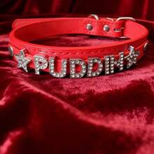 1pc Red & Black Sexy Lingerie Accessory Letter Choker, Gothic Style DIY Choker, Custom Adult Couple Sexy Tool, Party Club Jewelry Gift - Multicolor - View 8