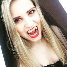 Vampire Teeth Fangs Dentures Cosplay Props Halloween Props Party Favors - Default - View 7