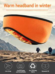 1pc Winter Fleece Ear Warmers Muffs Headband For Men Women Kids Ski Running Cycling - Multicolor - View 6