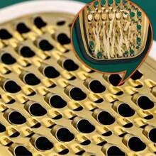 1 pieza Rallador multifunción de acero inoxidable, rebanador, rallador de pepino, rallador grueso y fino de doble cara, para usar - Multicolor - Ver 3