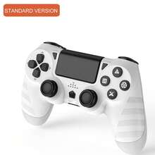 Wireless Controller Compatible With PS4/Slim/Pro, With Enhanced Dual Vibration/1000mAh Battery/6-Axis Motion Sensor/Type C Charging Cable
