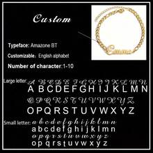 Customized Name Bracelet Men's Cuban Chain Personalized Stainless Steel Adjustable Charm Bracelet Customized Gold Name Label Jewelry Couple Commemorative Gift For Boyfriend's Birthday Gift - Multicolor - View 11