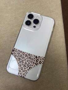 2pc Transparent Cool Space Case Leopard Print Inner Lining TPU Protective Phone Case Suitable For  13 14 15 16 Pro Max 17 17 Pro 17 Air 17 Pro Max,  11 12 Pro Max X XR XS Max 16 16 Pro 16 Plus 7 8 Plus 13 Mini 12 Mini 15 Pro Max, 14 Pro 14 Plus 15 Plus, Fashionable, Shockproof, Waterproof, Personalized, Artistic, Cute Couple DesignFOR-YOUR-BELOVED-PHONE Christmas Gifts Christmas Gifts - 款式1(1件) - 查看 5