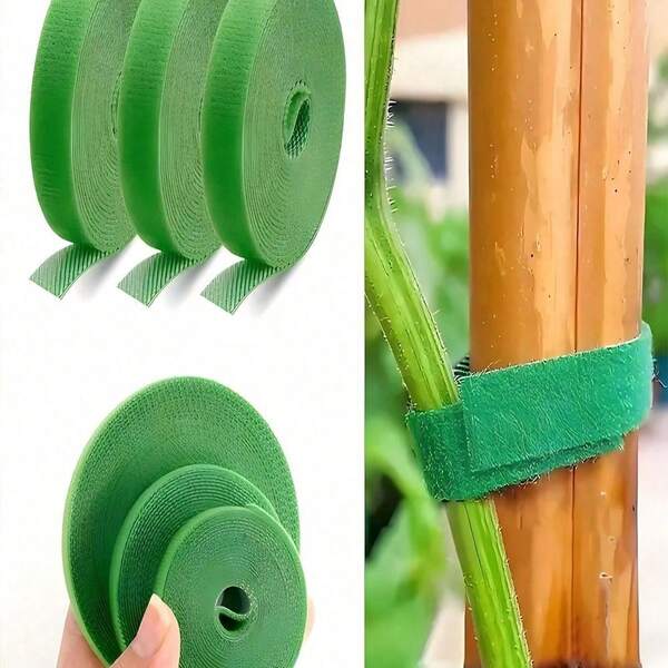 1 Roll 2 Meters Reusable Plant Support Tape, Small Garden Hook-And-Loop, Plant Tape Binding Plant Fixed Tree Branch Tape Lacing , Garden Flower Plants Supplies,Home Garden Balcony Gardening Beauty Planting Supplies, Planters & Container Accessories