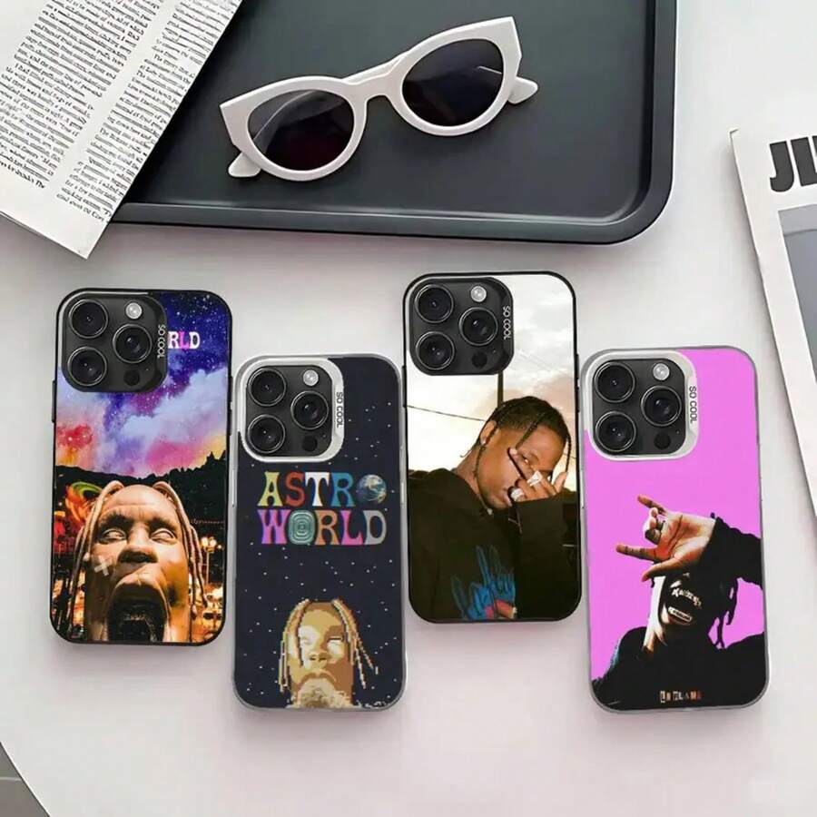 Astro World Phone Case Covercompatible with  17 16 15 14 13 12 11 Pro Max Plus Color Shockproof Back Silver Cover,Covercompatible with  17 Hülle, 17 pro Hülle, 17 promax Hülle