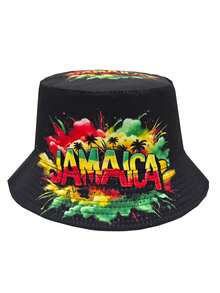 Retro 80s-90s Graffiti Print Bucket Hat, Unisex Street Hip Hop Music Party Hat, Suitable For Parties - B - View 17