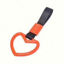 Heart-Shaped Car Rear Bumper Warning Pendant, JDM Bus Wristband Accessory, Left Side Placement, Durable Plastic Material - trắng - Xem 11