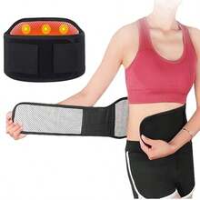 Self-Heating Adjustable Waist Support Belt, Warm Lower Back Support Band, Suitable For Men And Women, Ideal For Sports, Office And Home Use - Black - View 12