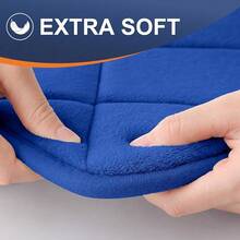 Memory Foam Bath Mat 24x16, Ultra Soft And Absorbent Bathroom Rugs, Machine Washable, Comfortable Bath Carpet For Bathroom Floor, Tub And Shower, Royal Blue{Inchsize_nameinch:Inch24\Inchx16\Inchinch,Inchcolor_nameinch:InchRoyalBlueinch} - 皇家藍 - 查看 5