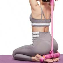 Fitness Resistance Bands - 6 Tubes, Resistance Bands With Foot Loops, Sit-Up Training Bands, Upgraded Smart Stirrup Tensioner, Fitness Pedal Ankle Tensioner, Pedal Tensioner Rope - 彩色 - 查看 5