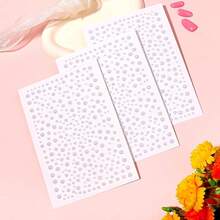 975Pcs Face Gems Hair Gems, Self-Adhesive Face Jewels Eye Jewels Rhinestones 3/4/5/6 Mm DIY Face Gems Stick On, Hair Body Rhinestones Gems Crystals Pearls For Face Makeup, Crafts (Pearl_White){Inchcolor_nameinch:Inchpearl_whiteinch} - 珍珠白 - 查看 4