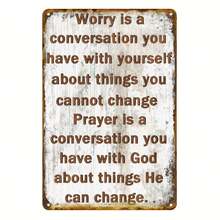 1pc Vintage Prayer Canvas Wall Decor - Motivational Canvas Poster For Home, Office, Farmhouse, Bathroom, Bar, Garden (Optional Frame)