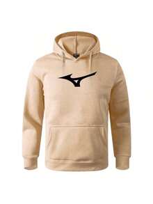 Mizun Men's Sweatshirt – Premium Fabric, Hood And Pockets | Ideal For Winter - Khaki - View 2