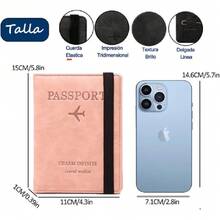 funda pasaporte y visa,funda pasaporte mexicano,funda para pasaporte,Caja de Pasaporte,Caja de Tarjeta de Visita con Función de  RFID,porta pasaporte,porta pasaporte mujer-Negro,25870483 - Verde militar - Ver 5