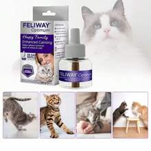 New Cat Calming Refill Pack, 30 Days Of Long-Lasting Protection, For Pheromone Diffusers, 48ml - Perfect Forving Anxiety In Cats Due To Changes, Travel And Stress, Easy To Use Product - 1 Piece - View 1