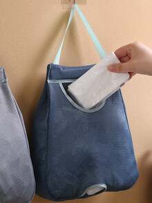 Wandmontierter Gitter-Müllbeutel-Spender, waschbarer Plastiktüten-Halter und Küchenaufbewahrungsorganizer, Küchenaufbewahrung für Müllbeutel, Plastiktüten-Organizer für Einkaufstüten, wandmontierter ausziehbarer Organizer-Aufbewahrung