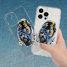 Pintura al óleo-El vínculo de los jugadores de fútbol-Aplicable a  15/14/13/12/XS/XR/X/7/8 Plus Pro Max Funda Transparente de TPU Suave Esta funda para teléfono ofrece una excelente protección con patrones modernos y novedosos, lo que la convierte en una excelente opción de regalo para chicos y chicas, para aniversarios o días festivos. - Mezcla de colores - Ver 1