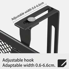 Organizador de archivos de escritorio de malla de 5 niveles, soporte de organización de documentos de montaje en pared colgante, estante de soporte de carpetas de papel de correo Vertical de escritorio - Blanco - Ver 5