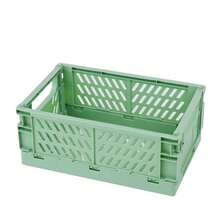 1pc Foldable Open Plastic Storage Basket, Classic Design For Countertop Organization + Food Pantry / Kitchen Cabinet / Laundry Room / Home Office Storage Needs - Multicolor - View 10