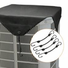 Vỏ bọc chống bụi cho máy điều hòa không khí ngoài trời, Vỏ bảo vệ máy điều hòa không khí mùa đông, Vỏ bọc máy điều hòa không khí ngoài trời gắn trên đỉnh - màu đen - Xem 2
