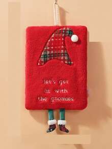 1pack Christmas Hand Towel Thick Coral Fleece Towel Bathroom Absorbent Hand Towel Hand Towel Thick Absorbent, Christmas Gift New Year Gift