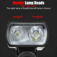 Bicycle Front Light 9 LED Bicycle Headlight Type-C Rechargeable Bicycle Light Lightweight