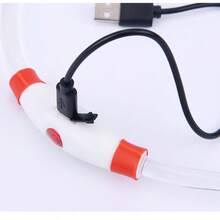 Collar luminoso para perro, carga de collar de gato con luz LED, accesorio de moda con luz intermitente DIY brillante y de para mascotas para uso nocturno