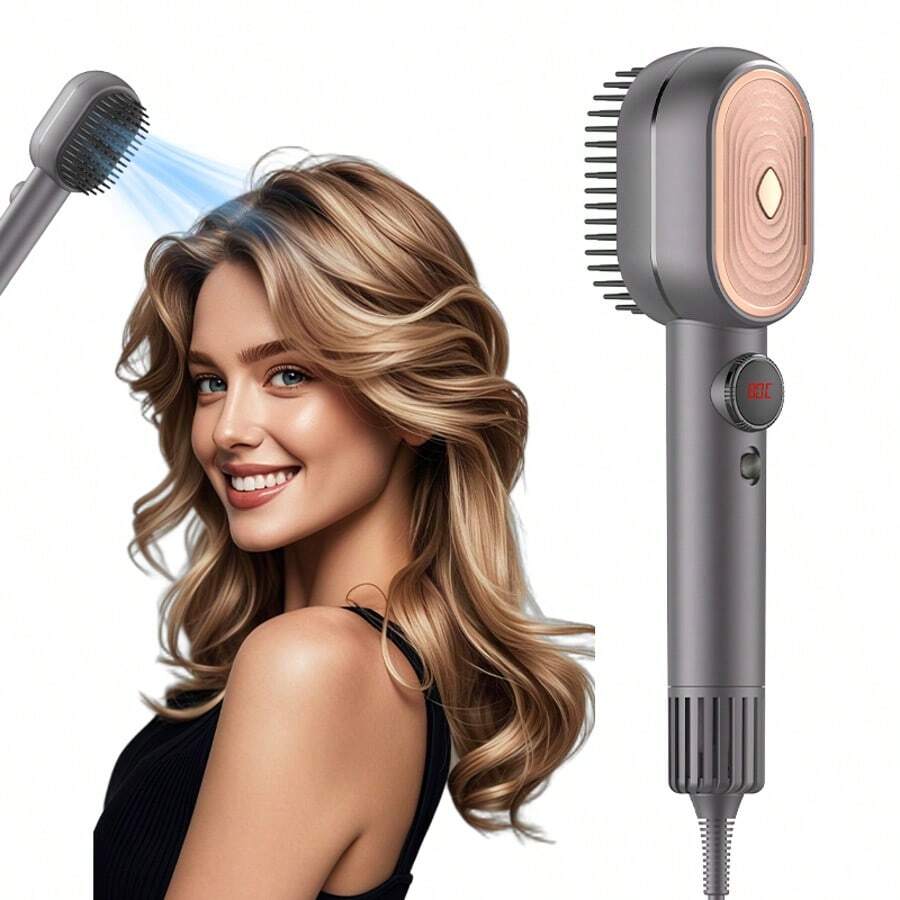 Professional Salon Portable Negative Ion Hair Dryer And Straightener, High-Speed Powerful Hair Dryer