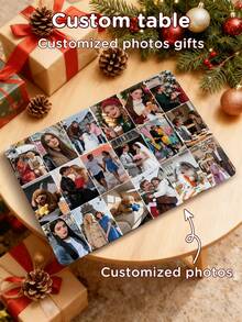 可定制 9 张照片多功能折叠式 IPadTablet 保护套 - 书本风格设计保护套，适用于第 10 代 IPad、第 7/8/9 代 10.2 英寸 IPad，兼容三星 Galaxy Tab S6 Lite 10.4 英寸，防摔 - 适合男士、女士、家人、朋友的圣诞节、新年、生日礼物