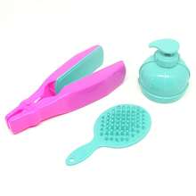 Children's Beauty Kit Toy For Girls, Makeup For Pretend Play - 玫紅色 - 查看 7