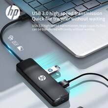 HP USB Hub, Plug And Play USB Expansion, Multi-Port With Power Delivery, Type-C Docking Station, Splitter, Adapter, Converter, Multi-Functional Interface, Compatible With Multiple Devices - Silver - View 7