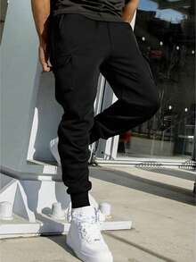 2025 thermisch gefütterte lässige Jogginghose für Herren, verdickte Sporthosen, Herbst/Winter, Fleece
