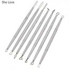 1 Set Stainless Steel Polymer Clay Sculpting Tools Set, Metal Pottery Carving & Engraving Hand Tools, Art Craft Tools