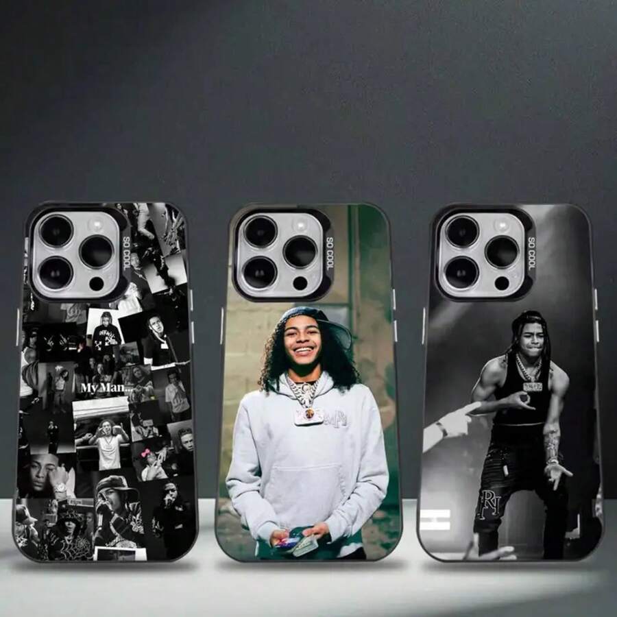 Funda de teléfono Rapper Dd osama para 17,16,15,14,13,12,11,Pro,Max,Plus, anti caída, negra mate dura - Z6 - Ver 1