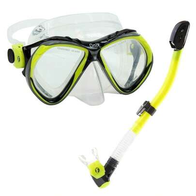 Conjunto Máscara Snorkel Mx-02 Fun Dive - Mergulho Pesca Sub