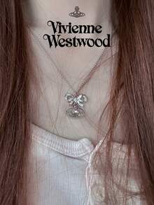 Vivienne Westwood Octavie Pendant Necklace - Silver - View 7