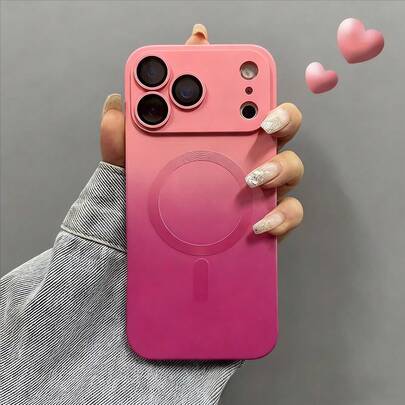 Tương thích với iPhone 17 Pro Max, 17 Pro, 17 Air. Ốp lưng silicon mờ gradient thời trang có nam châm, phù hợp với Apple 17, 16, 15, 14, 13, 12, 11 Pro Max Plus, 16E. Cũng thích hợp cho S25Ultra S26Ultra A37 A57 A56 A55 A16 A17 S25FE. Quà tặng mùa hè cho điện thoại Apple 17.
