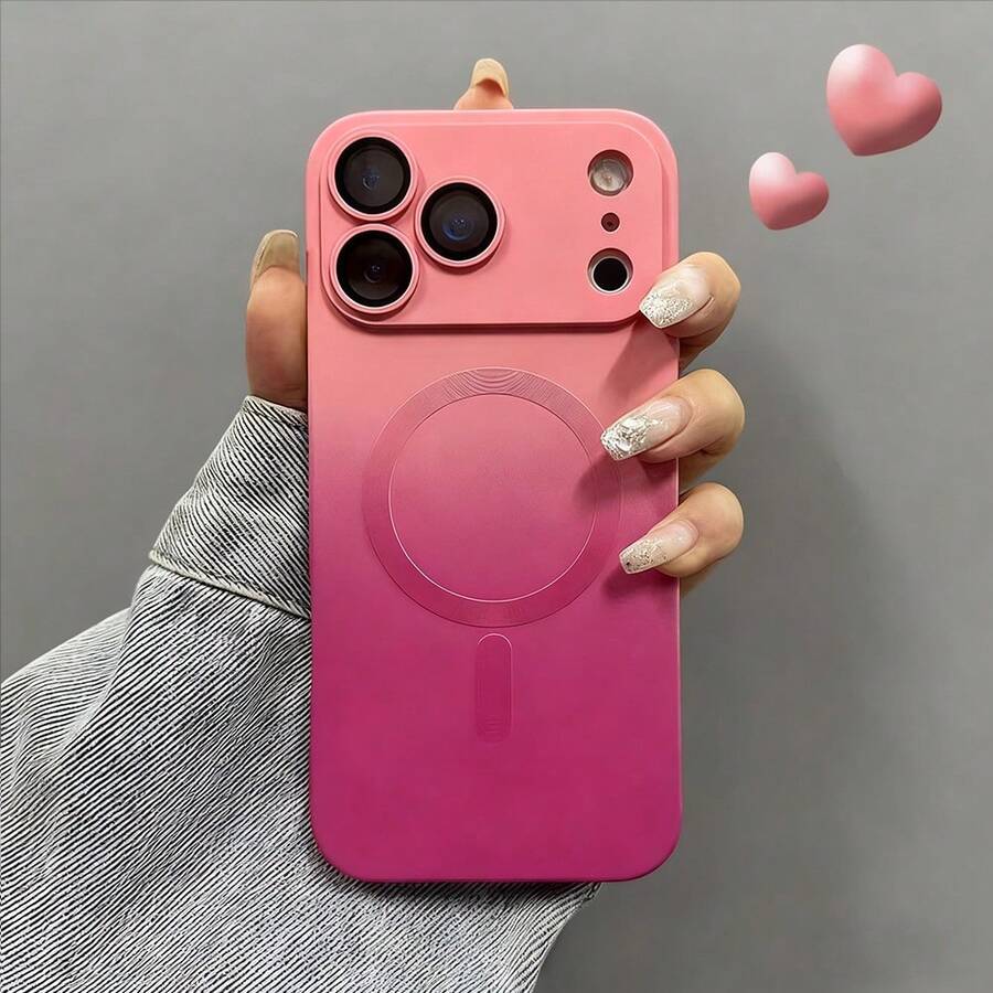 Tương thích với iPhone 17 Pro Max, 17 Pro, 17 Air. Ốp lưng silicon mờ gradient thời trang có nam châm, phù hợp với Apple 17, 16, 15, 14, 13, 12, 11 Pro Max Plus, 16E. Cũng thích hợp cho S25Ultra S26Ultra A37 A57 A56 A55 A16 A17 S25FE. Quà tặng mùa hè cho điện thoại Apple 17.