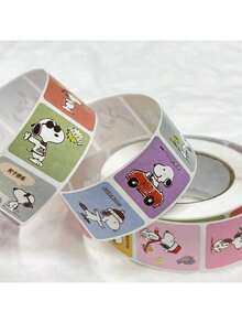 1 Set/500pcs Snoopy Cartoon Stickers - DIY Stickers, Suitable For Phone Cases/Laptops/Skateboards/Scrapbooks, Gift Bags, And Kindergarten Rewards