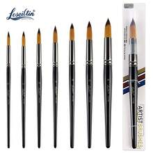 Conjunto de pincéis redondos profissionais Xin Bowen para pintura em aquarela, acrílico, guache, tinta e têmpera, ideal para artistas e amadores. - Tamanho Único - Ver 6