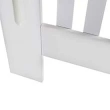 EFAN Radiator Cover White, Large Radiator Shelf Tall Radiator Cover Vertical Slatted Grill Cabinet Shelf Modern Radiator Covers MDF Wood Cabinet Shelf Heating Covers For Living Room Hallway (Medium, White) - Medium(H 82 X W 112 X D 19 Cm) - View 8
