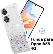 Funda para A58 4G,Suave Antiarañazos,Concha de Purpurina Translúcida - OPPO Reno 13 F - Ver 10