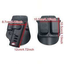 حامل يمين تكتيكي GLCH لطراز G17 و G19 و G45 و G22 و G31 و G32 و G34 و G35 ، جراب مجلة 6900 ، اكسسوارات صيد