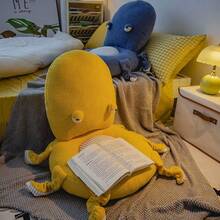 章鱼抱枕 - 坐垫、客厅靠垫、榻榻米/窗边坐垫、可爱抱枕、舒适俏皮设计、家居装饰、房间装饰 - 彩色 - 查看 5